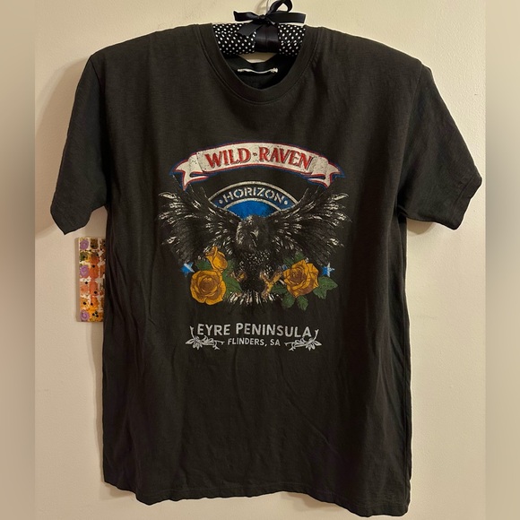 Spell Tops - SPELL✨✨ Black Wild Raven Tee 🐦‍⬛